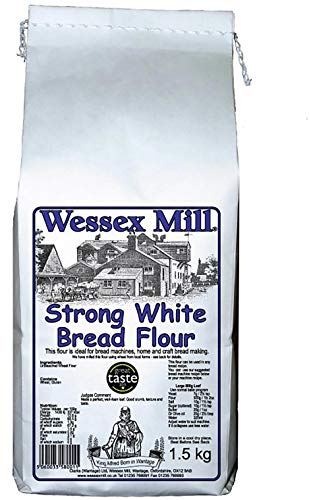 Wessex Mill Lot de 4 paquets de farine à pain blanche forte 1,5 kg