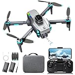 Drohne mit Kamera 4K, Mini Drohne mit Kamera und GPS, Bürstenloser Motor, Hochauflösende Fotos und Videos, 3D Flip, Optisches Schweben, Hindernisvermeidung, Ein-Knopf-Start, Für Anfänger