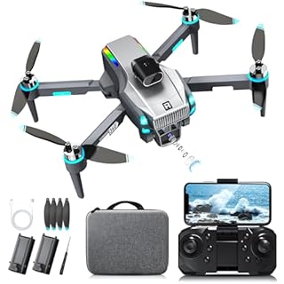 Drone con Telecamera 4K Professionale, Mini Drone con GPS, Motore Brushless, Foto e Video in Alta Definizione, 3D Flip, Sospensione Ottica, Evitamento Ostacoli, Decollo con Un Tasto, per Principianti