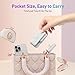 iWALK StandMe Mag Foldable Magnetic iPhone Stand for Desk, Height Adjustable Hands-Free Magnetic Phone Holder Stand, Compatible with iPhone 15 14 13 12 Series(1 Pack) (White)