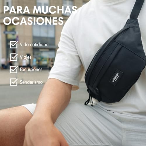 Riñonera impermeable Larkson con correa ajustable para deportes 4