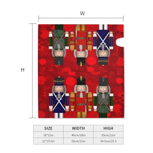 Image of Christmas Serious Nutcracker Red Delight Mailbox Covers Magnetic Mailbox Wraps Post Letter Box Cover Standard Oversize 21 inchX18 inch /25.5 inch X 21 inch Mailwrap Garden Home Decor