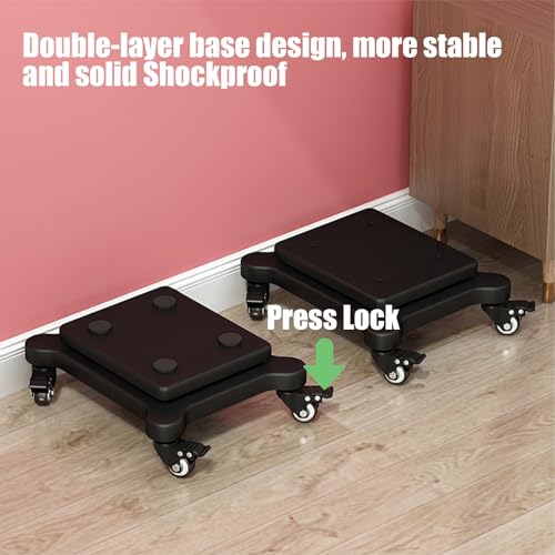 Soporte de subwoofer con ruedas y base de altavoz de doble nivel 4