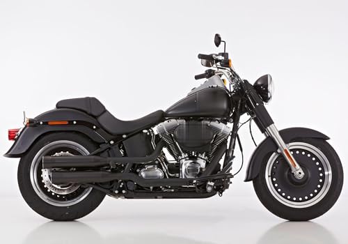 Double Groove Slip on Ersatzdämpfer Slip on Ersatzdämpfer (2-2) kompatibel mit HARLEY DAVIDSON SOFTAIL Low Rider S 107 FXLRS 1745 ccm Bj. 2020-2020
