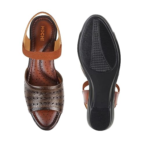 Image of Mochi Women Synthetic Leather comfort Sandal