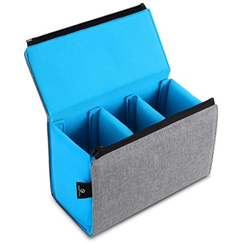 Koolertron Bolsas para Cámaras Réflex con Partición Acolchada a Prueba de Golpes