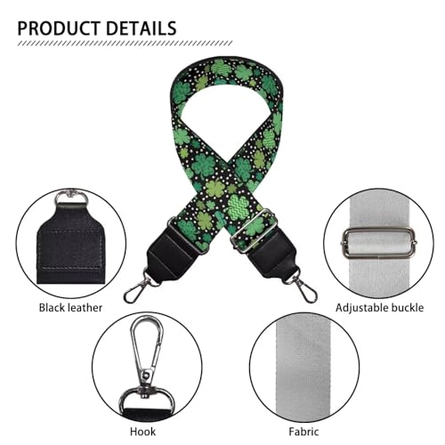 Image of Adjustable Purse Strap Replacement, Wide Shoulder Canvas Bag Strap, Crossbody Handbag Strap