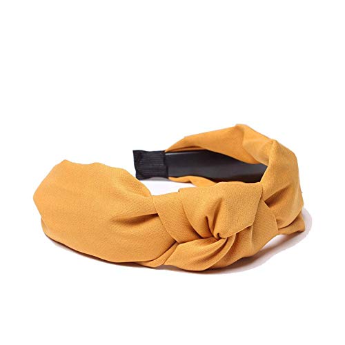 Preisvergleich Produktbild MSYOU Damen-Haarband, einfaches Kreuz, geknüpft, breitkreisförmig, Rosa