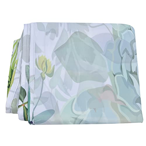 Rideau de séparation de salle de bain imperméable en polyester avec crochets - 4