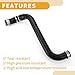 Partuto Radiator Hose No.A2115014782 Upper Radiator Coolant Hose Pipe for Mercedes Benz S211 W211 E350 2006-2009 Rubber Black Good Sealing