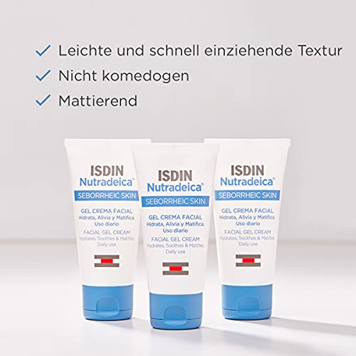 ISDIN Nutradeica Gel-Creme für das Gesicht | Seborrhoische Gesichtshaut | 50ml