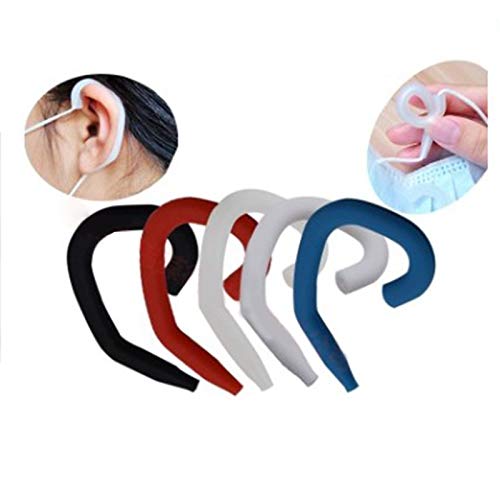 Multifunctional Ear Protector Relieve Pain Ear Hooks and Covers Anti-Slip Silicone Accessories Compatible with Headphones/Earbuds/Earphones