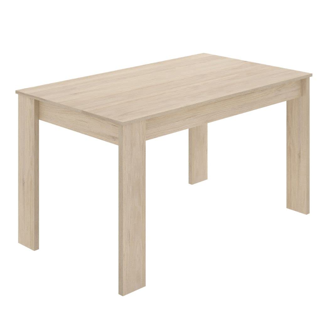 DEKIT GRUPO RIMOBEL SAMI – TAVOLO DA PRANZO O CUCINA FISSO, ROVERE NATURALE – 77x139x81 cm