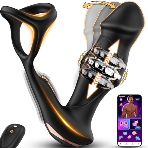 BEISAR 360 Rotating Vibrating Butt Plug Anal Plug - Monster Tentacle Dildo Prostate Massager Mens Male Sex Toys for Men Prostate Vibrator with 9 Mode - Anal Mens Male Sex Toy for Men Adult Toys