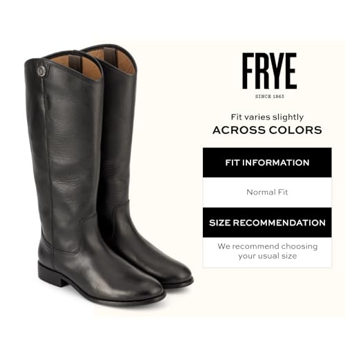Image of Frye Melissa Button 2 Equestrian-Inspired Tall Boots for Women Made from Hard-Wearing Vintage Leather with Antique Metal Hardware and Leather Outsole - 15 inch Shaft Height