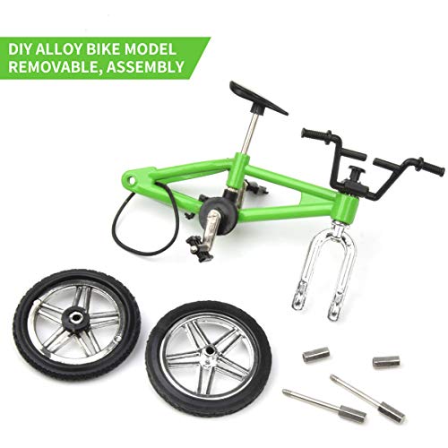 Hotusi 9Pcs Mini Finger Bikes Mini Extreme Sports Finger Bicycle Toy Creative Game Toy Cool Boy Gifts(Random Colors) #TOP3