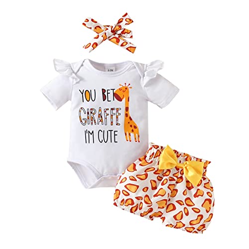 Conjunto de roupas para bebês de 12 a 18 meses, girafa, alfabeto, triângulo, macaquinho com estampa