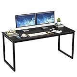 ZenStyle Computer Desk 55' Large Office Desk Computer Table Laptop PC Simple Study Writing Desk for Home Office, Black