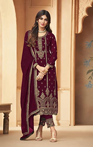 Image of Delisa Indian /Pakistani Wedding Partywear Plus Size Pant Salwar Kameez Ready to Wear Salwar Suit for Womens 01