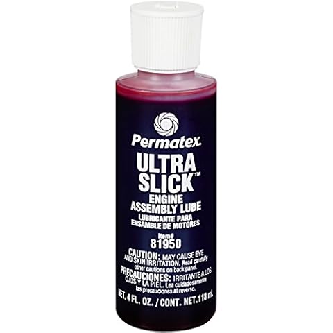 Permatex 81950 Ultra Slick Engine Assembly Lube, 4 oz, Red Cover