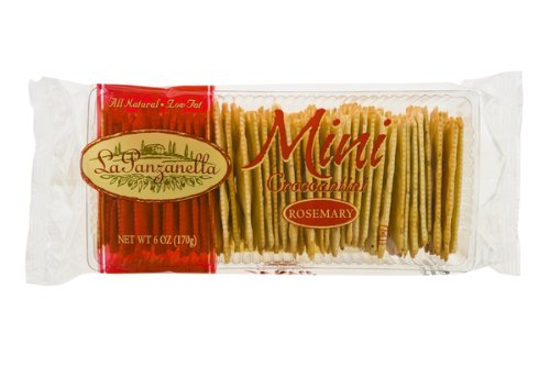 La Panzanella Rosemary Mini Croccantini, 6-Ounce Packages (Pack of 6)
