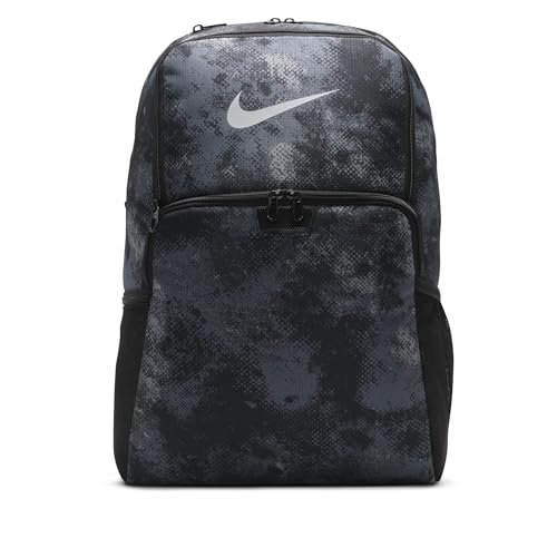 Nike Mochila unissex para adultos Brasilia (GG, 30L), Cinza ferro/preto/cinza fumê claro, X-Large