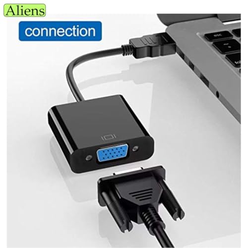 Aliens HDMI to VGA Adapter High-Speed 1080P HDTV Converter Male to Female with Audio Cable for Computer, Desktop, Laptop, PC, Monitor, Projector,... - Image 5