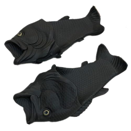 Image of BING RUI CO Fish Slippers Beach Shoes Non-Slip Sandals Creative Bass Slippers Men and Women Casual Shoe