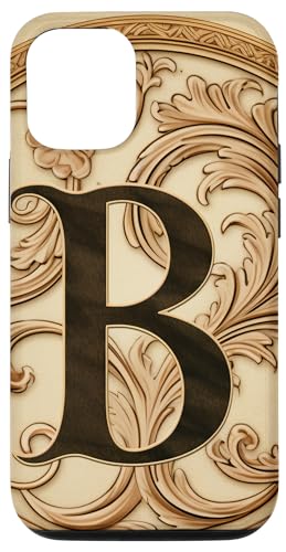 Image of iPhone 12 /12 Pro Boho Chic Floral Wreath Latter M Cute Pastel Case