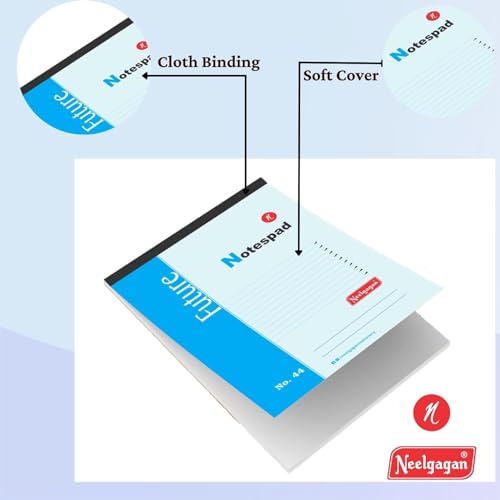 Image of NEELGAGAN Slip Pad No.44 (Type: Plain with 80 Sheet 160 Pages) Pack of 5