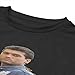 Billy Ray Cyrus Shirt Sexy Naked Belly Button Female T-Shirt Naked Girl Crop Short Sleeve Top Large Black