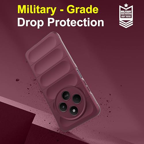 Image of Zapcase Back Case Cover for Poco M7 5G | Compatible for Poco M7 5G Back Cover | Liquid Silicon Magic Case with Camera Protection | Plum
