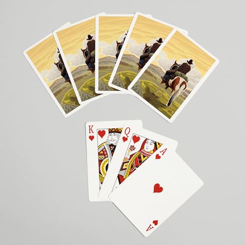 Baraja de Póker Cowboy y Caballo, 52 cartas miniatura 7