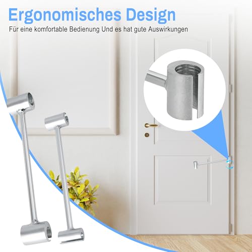 2er-Pack Einstellwerkzeug für Türscharniere: Scharnier Spalt Einstellschlüssel Scharnier Biegewerkzeug für Flaggen Typ Scharniertüren wie Feuertüren Sicherheitstüren (14 + 19 + 23 + 25 mm)