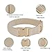 YUDOTE Hundehalsband und Leine Set Groß, Weiche Reizfreie Cord-Halsband-Leine Passende Combo für Den Täglichen Spaziergang, Cremeweiß