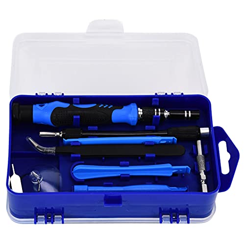 Screwdriver Set, 115 in 1 Magnetic Accuracy Multifunctional Bits Electronics Repair Tool Kit, Precision Screwdriver Set Compatible for PS4 for Xbox Tablet Laptop PC Watch(Blue)