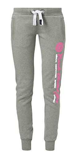 M.Conte Women Sweat-Pants Pantalones Jogging Pants Yoga Fitness Sportinghorts de chándal para Mujeres Ramona (M, Gris-Claro)