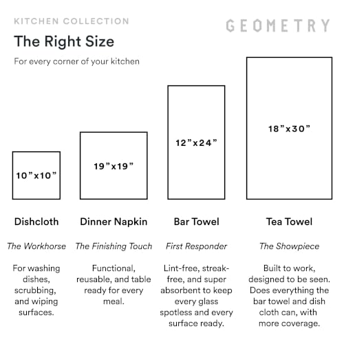 GEOMETRY Kitchen Tea Towels - Quick Dry Microfiber Dish Towels for Kitchen Checkmate CA, 18" x 30" 2-Pack - image 7