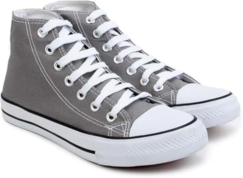 Image of Stylish Trendy Lightweight Canvas Casual High Top Sneaker Shoes for Mens & Boys