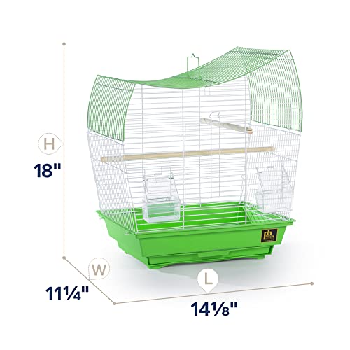Image of Prevue Pet Products South Beach Wave Top Bird Cage, Lime Green (SP50081)