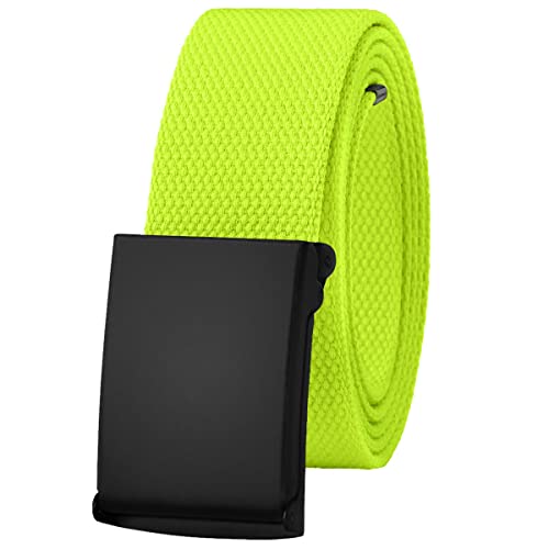 Image of Falari Canvas Web Belt Fully Adjustable Cut to Fit Golf Belt Flip Top Buckle