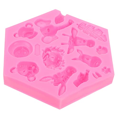 ULTECHNOVO 1Pieza Silicona Para Chocolate y Jabón De Animales Del Bosque Para Hornear Manualidades y DIY Resistente Limpiar