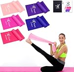 Resistance Bands Set, 3 Pack Latex-Free Workout Bands, for Yoga Pilates Ballet Gymnastics Physical Therapy & Rehabilitation Training