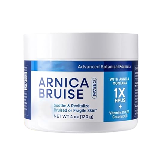 Arnica Bruise Cream - Effectively Relieves Thin Bruises | Arnica Flower Extract Facial Moisturizer Durable | For Healing, Skin Care, & Discoloration, Topical Ointment Item