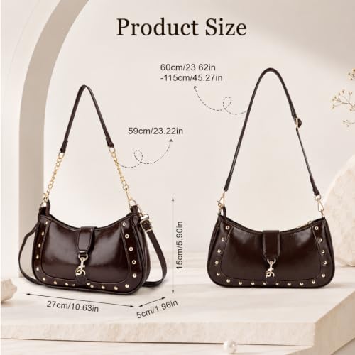 Image of PALAY Shoulder Bag for Woman Vintage Handbags Small Sling Bags for Women Stylish Underarm Hobo Bags