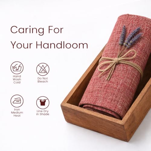 Image of Unstitched Cotton Fabric for Men and Women - Light Weight Trending Self Pattern Khadi Cotton Fabric Material (5 Meter, Radish Pink)