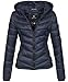 Produktbild Marikoo Damen Jacke Stepp leichte Übergangsjacke Frühjahr Camouflage XS-XXL [B403-Kuala-Navy-Gr.L]