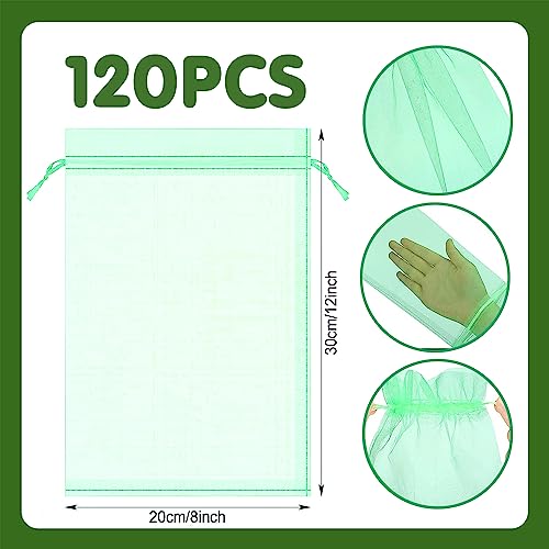 Säckchen Netz für Weintrauben, Organzasäckchen Kordelzug Organzabeutel Organza Säckchen Netz für – Bild 3