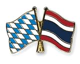 Bayern-Thailand Freundschafts Pin Flaggen Pin Freundschaftspin Anstecker Flaggenpin