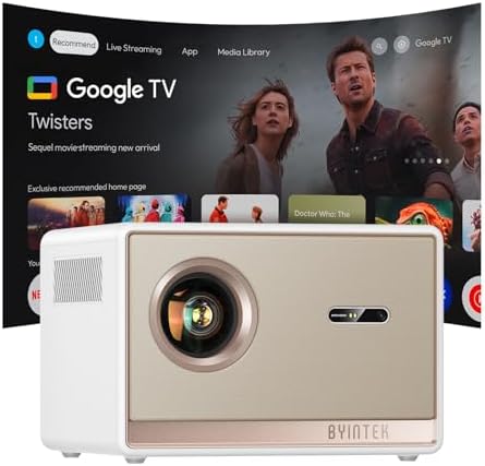 Projetor BYINTEK T5 Max com Google TV Licenciado,Full HD Nativo 1...